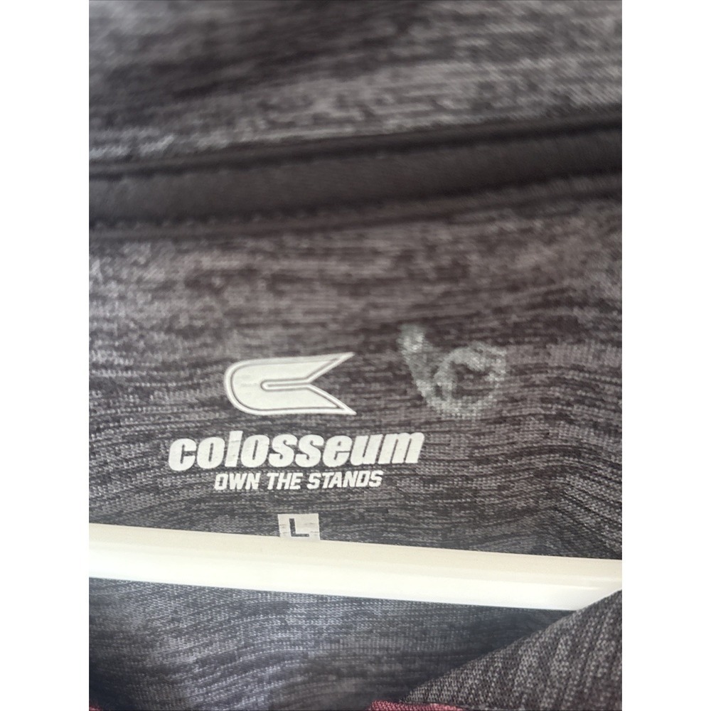 Texas A&M Aggies Quarter Zip Long Sleeve Shirt Mens Large Gray Colosseum‎ - Picture 5 of 7